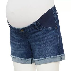 Maternity jean shorts